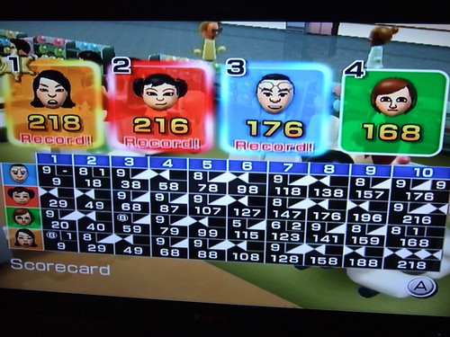 Wii Bowling round 1 (by ann-dabney)