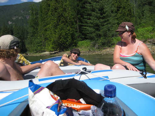 Floating down the Slocan river