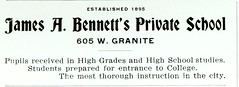 James A. Bennett's Private School, Butte, Mont...