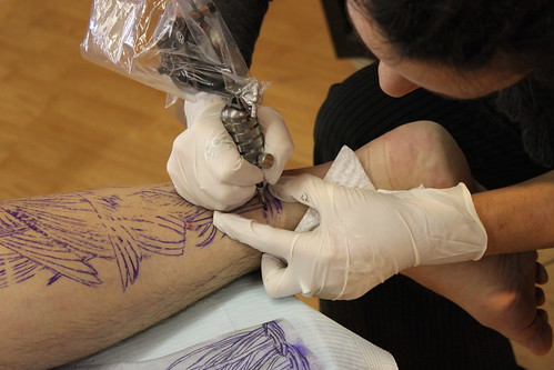 heron calf tattoo today