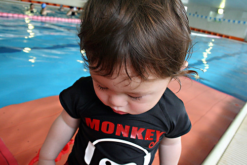 Monkey Boy at the Pool