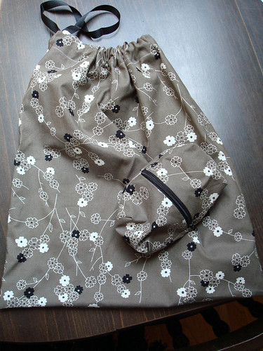 drawstring bag + zippy pouch