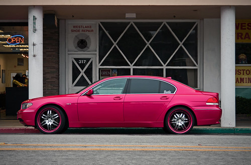 who knew that there's a barbie pink bmw i wonder is this car makes the 