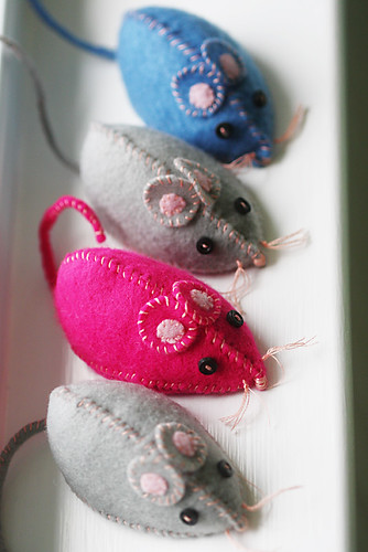 Felt Mice Pincushions