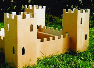 castelo de papelão