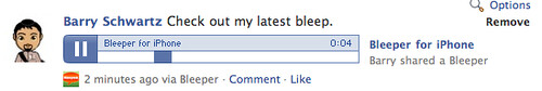 iPhone Bleeper on Facebook