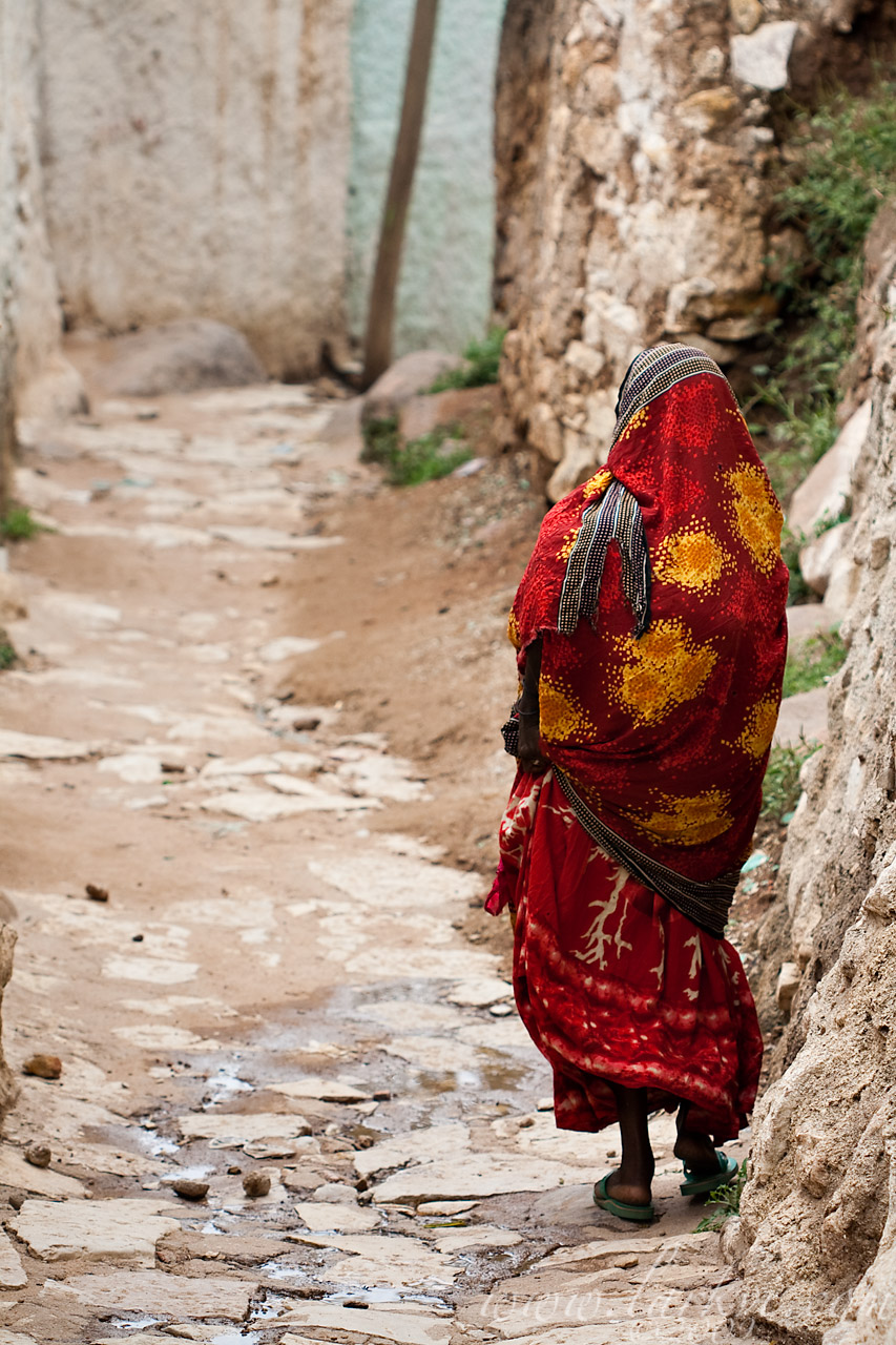 Woman in Street #5, Harar, Ethiopia, 2009