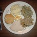 my plate at thanksgiving dinner.