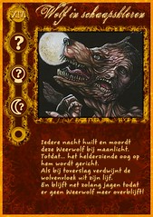 "Wolf in schaapskleren" role card from my home-made Werewolf mega-set