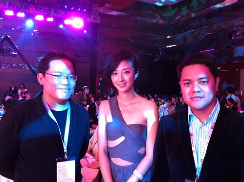 Filipino filmmaker Sheron Deyoc, Taiwanese actress Guey Lun Mei and me