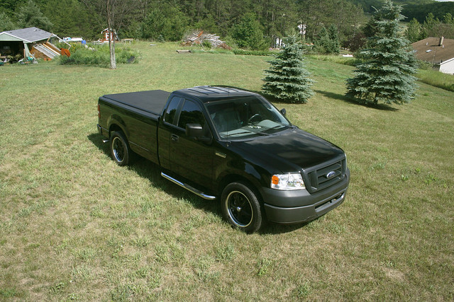 black ford forsale f150 snowtires 6cylinder 8footbed