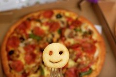 Day 234 - Take-away Pizza and Potato Smileys