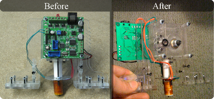 A Before & After View of my MakerBot/RepRap Mod