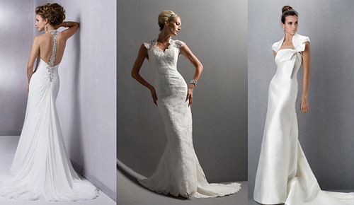 Trend wedding gown with an elegant model.
