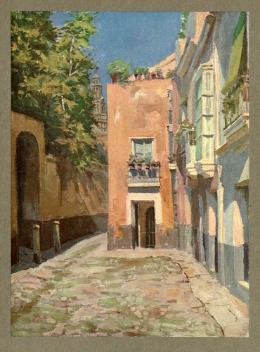 011- Un rincon de Sevilla-An artista in Spain 1914- Michael Arthur C.