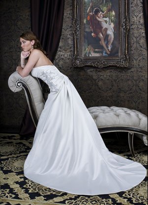 A-Line style in a wedding dress.