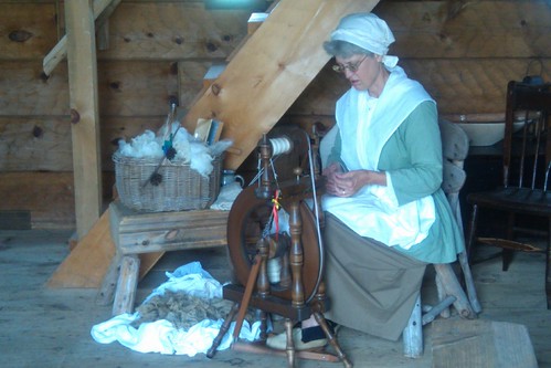 Spinning demonstration at Natural Tunnel State Park