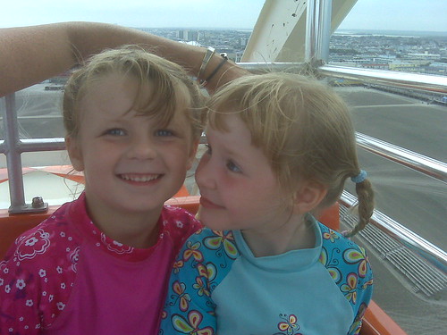Paige and Leda on Ferris Wheel in Wildwood