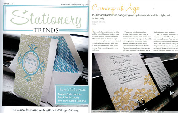 Smock on the Cover of Stationery Trends!