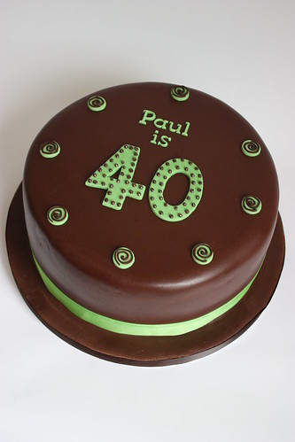 masculine birthday cakes. Chocolate 40th Birthday Cake