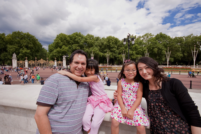 Family at Buckingham Palace