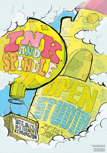 Ink & Spindle open studio poster