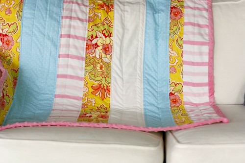 for huff's baby girl. vintage sheets + HB fabric