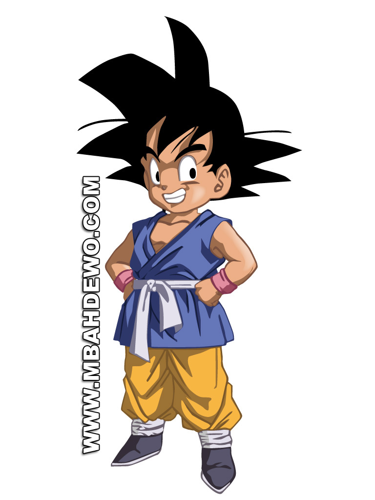 Gambar Visiting Blo Tracing Foto Vektor Illustrator 9 14 Son Goku