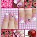 Nail art de cerejinhas!