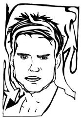 Maze portrait of Tom Cruise