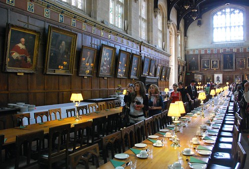 banquet hall in christ church college, oxford