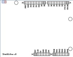 ShieldOutline gEDA PCB layout
