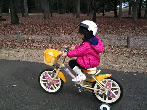小金井公園で自転車レンタル。