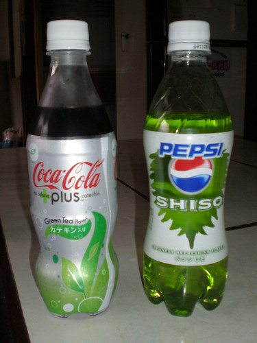 Matcha Coke & Shiso Pepsi