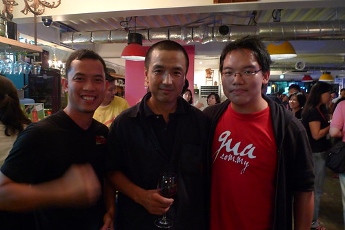 Ming Jin and I with Lou Ye 娄烨