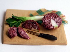 Red cabbage in 1:12 scale