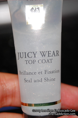 Lancome Juicy Wear Top Coat Seal and Shine by you.