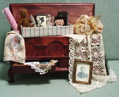 Vintage Miniature Chest filled with Memories