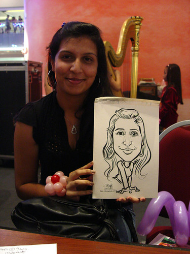 Caricature live sketching for Marina Square X'mas Tenants Gathering 2009 - 17