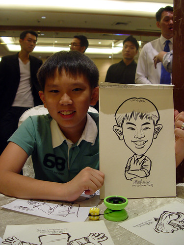 Caricature live sketching for wedding dinner 221109 - 12