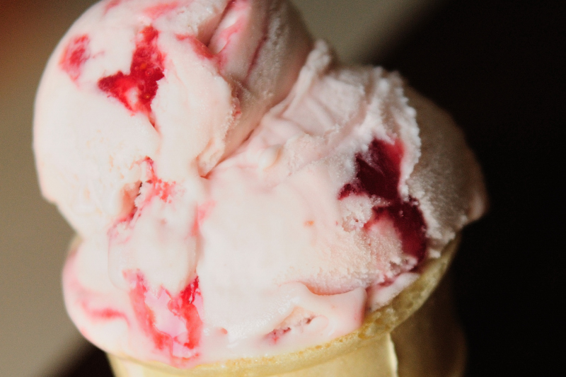 Beautiful Strawberry Ice Cream