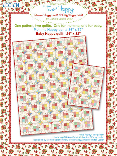 Two Happy quilt pattern - freebie from meebie