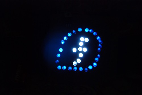 Fedora logo in LED
