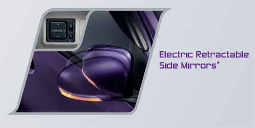 Perodua MyVi 2011 : Eletric Retractable Side Mirrors