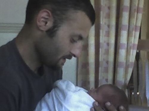 My brother and his baby!
