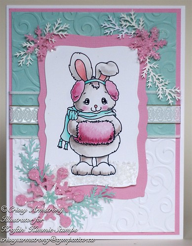 Winter bunny front