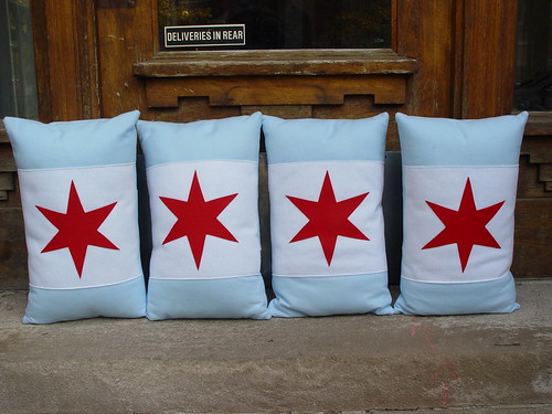 Chicago Flag Pillows