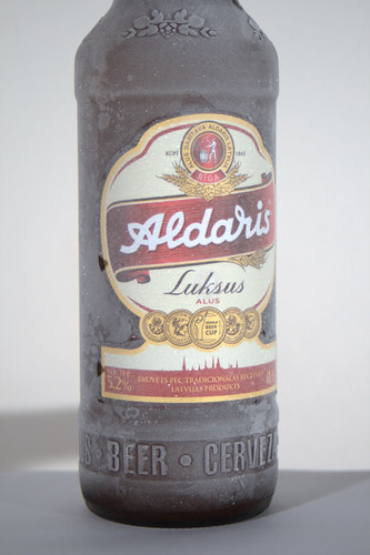 Cold beer (actually frozen) made by Aldaris
