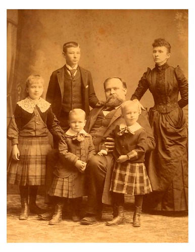J.S. Hogg & his family. Ima is the girl to the left.