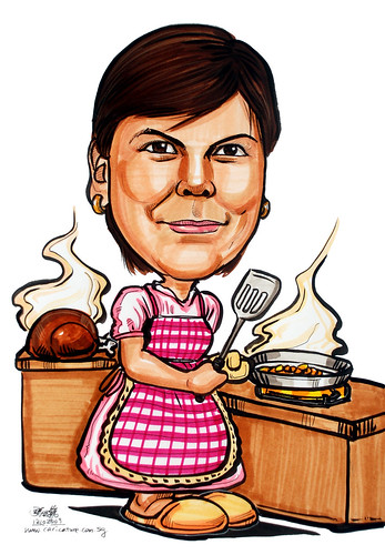 Chef Caricature for Exxonmobil 121009